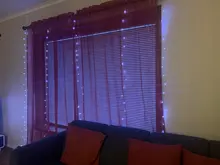 Christmas-Decorations Light Ornament Garland Curtain-String Flash-Fairy Happy Home-Room