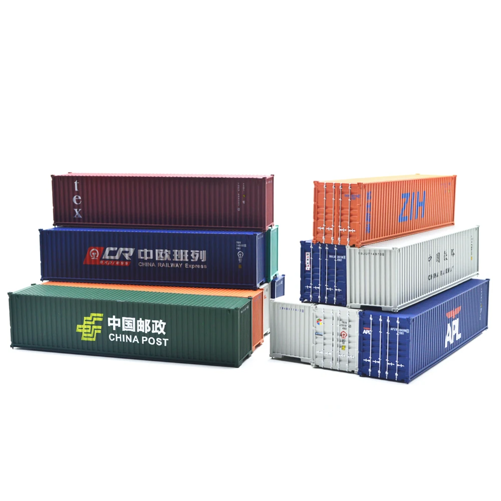 HO scale Model Train Accessories 40 feet container 1 87 train model