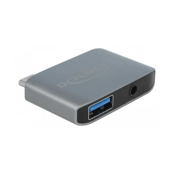 Аудио разъем адаптер DELOCK 63965 USB-C USB 3,0 Антрацит