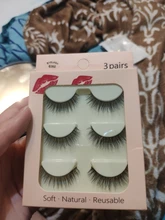 Pestañas postizas efecto 3D, extensión de pestañas de pelo largo de visón, efecto de belleza natural de 3 pares, N.º X11