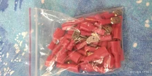 Cable-Plug Connectors Wiring Spade Electrical-Crimp-Terminal Female Insulated FDD 100pcs