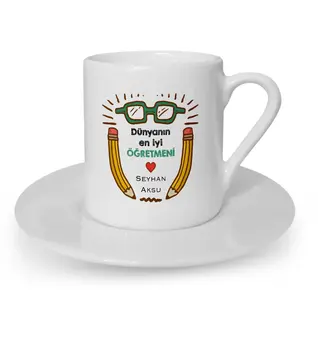 

Personalized World Best Öğretmeni Turkish coffee Cup-22