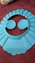 Los niños Cap impermeable del bebé seguro baño visera ajustable accesorios del Visor para baño proteger los ojos orejas traje de PVC 0-6 niños.