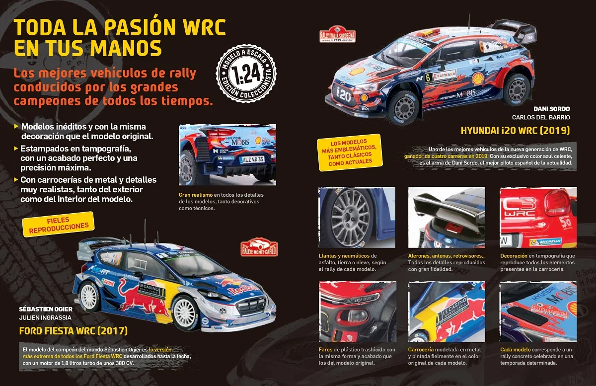 Rally Cerdeña 2019 Dani Sordo Coche Hyundai I20 Coupe WRC #6 ESCALA 1/24 