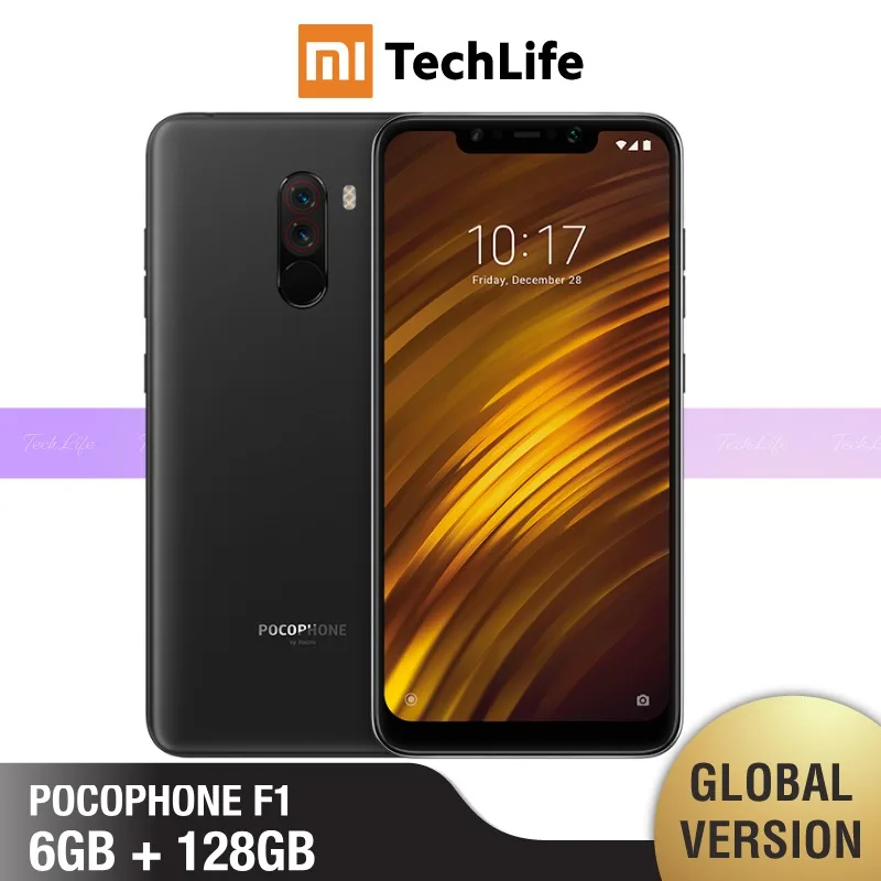 Глобальная версия Xiaomi Pocophone F1 128 Гб ROM 6 Гб RAM(абсолютно новая/герметичная) poco f1, poco 128, pocof1 - Цвет: Black EU 128GB 6GB