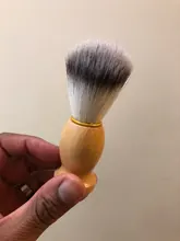 1PC profesional de los hombres brocha de afeitar con mango de madera de Nylon puro para hombres de limpieza de máscara cosméticos herramienta