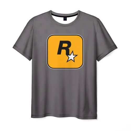 Men's T-shirt 3D Rockstar Games | Мужская одежда