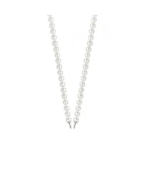 

Silver and pearl necklace