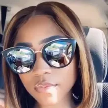 Peluca de cabello humano con encaje transparente para mujer, postizo de encaje frontal de 13x4, Bob ombré corte, pelo brasileño predespuntado