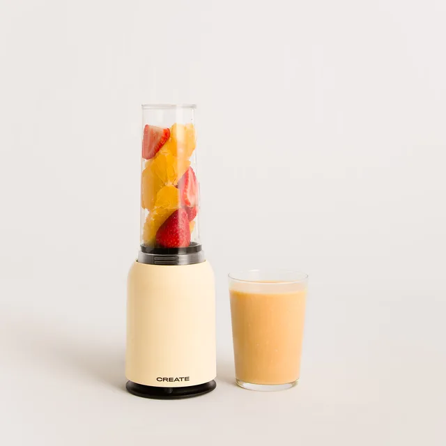 CREATE - MOI SLIM, tumbler mixer with stainless steel electric grinder, 234W 0,4L jug, BPA free, portable Yellow