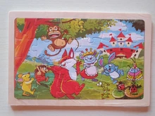 Rompecabezas de madera de 24 rebanadas para niños y adultos, juguetes educativos de madera para aprendizaje, juegos educativos de ensamblaje ambiental