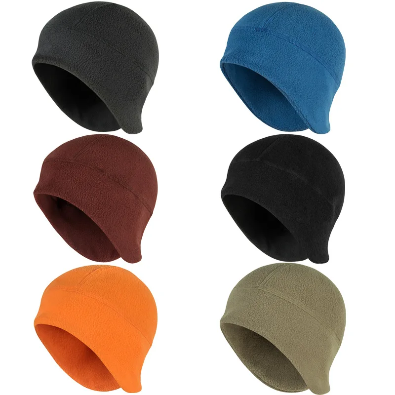 

Autumn Winter Windproof Warm Fleece Caps Men Women Outdoor Cycling Skiing Hiking Sport Fleece Hat Thermal Headgear Tactical Caps