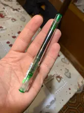 Alta calidad 10 color transparente de gran capacidad tinta lapicero de Gel para estudiante de la Escuela de papelería de oficina bien bolígrafo nuevo