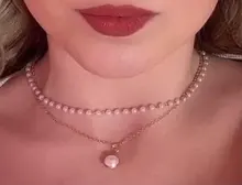 De la cadena de moda collar de perlas para mujeres Perla Barroca abalorio de Metal colgantes collares de gargantilla de cadena de cuentas de joyería regalos