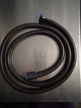 Manguera de ducha negra de acero inoxidable, tubo de ducha Flexible dorado de 150cm, manguera para baño y fontanería