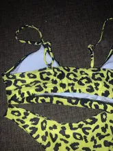 Beach Bikini Swimsuit Wear Snakeskin Leopard Push-Up Female Women Sexy