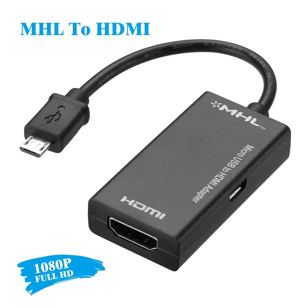 Микро USB 2,0 к HDMI кабель адаптер для samsung Galaxy для HUAWEI смартфон Android планшет ТВ MHL OTG адаптер