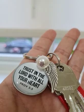 Verso de la Biblia clave cadenas fe llavero escritura citar joyería cristiana amigo mujeres hombres regalo regalos