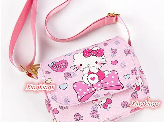 Новые женские сумки Hello kitty, сумка-мессенджер, сумка на плечо, сумочка, кошелек, XK-099174