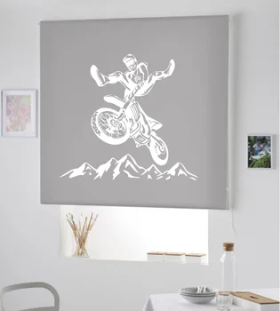 

Blind Iroa youth sports/Motocross 2 ROLLER BLINDS TRANSLUCENT! (GRAY 100X175)
