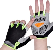 Guantes antideslizantes de silicona para ciclismo, para hombre y mujer, de medio dedo, transpirables, para deportes de choque, D40