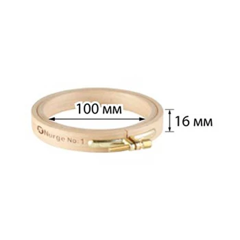 

110-1 staples round Beech, d = 100mm, height. RIM 16mm, nurse hobby