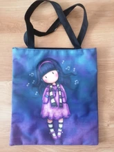 Bolso de diseñador para mujer, bolsa de hombro de lona duradera de alta calidad con estampado de dibujos animados, bolso escolar para chicas