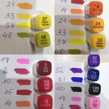 Rotuladores de Arte de doble punta, 12/48/80 colores, dibujo de acuarela, pintura, bolígrafos de alcohol para artista, marcadores para Manga, suministros escolares