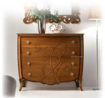 

Dresser 4 drawers with embossed pattern