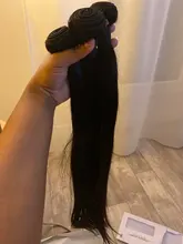 Mechones de pelo brasileño Remy de 8-28 30 32 40 pulgadas recto de Wigirl 100% cabello humano Natural 1 3 4 mechones