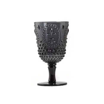 

Smoked Color Flip embossed red wine cup engraving glass wine cup household water Cup drink Champagne Cup various color