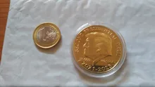 Colección de monedas de Oro nos Conmemoración a Donald Trump moneda segundo mandato presidencial 2021-2025 confiamos en Dios