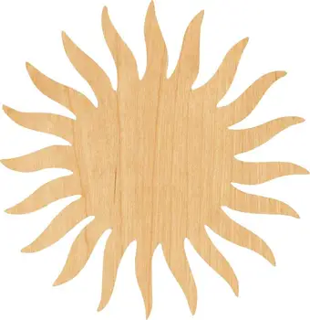 

The Sun 3 Wooden Laser Cut Out Shape - Great for Crafting - Hobbyist - D.I.Y. Projects