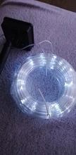 Rope-Tube Garland String-Lights Yard-Decoration Christmas Solar-Powered Garden Outdoor