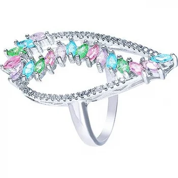 

Jay VI ring with glass and cubic zirconia