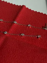 BOAKO-Pendientes de cadena con borlas para mujer, aretes colgantes de estrella, Pendientes para Piercing de plata 925 Kolczyki #9,2