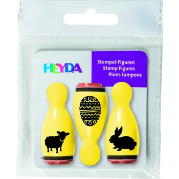 

Set of stamps Brunnen Heyda kegli, (sheep, egg and rabbit) yellow