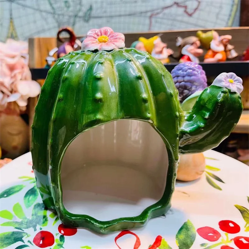 Title 1, Cactus Shape Hamster Nest Hideout Small Animal ...