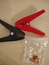 Alligator-Clip Electrical-Clips-Clamps Car-Battery Crocodile 100A Durable Insulated Red