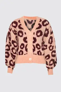 

Trendyol Leopard Patterned Knitwear Cardigan TWOAW21HI0007