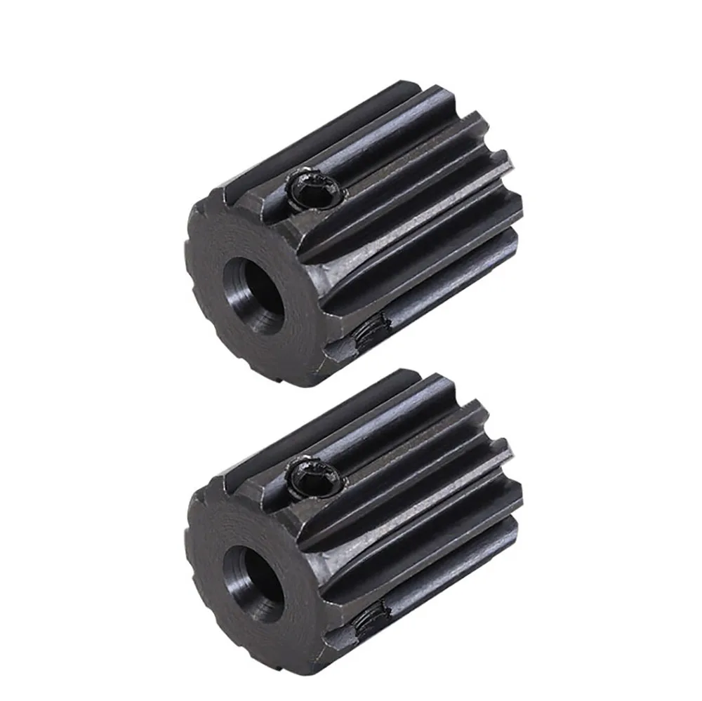 Motor Gear Transmission Gear 1pcs Module 1 Spur Gear 1M-10T/12T/14T 45# Carbon Steel Motor Gear Bore Size 4/5/6/6.35/7 mm Transmission Accessories