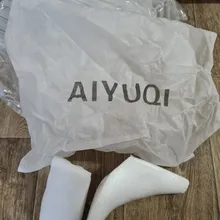 AIYUQI-Botas cortas de cuero genuino para mujer, botines de lana cálidos y antideslizantes, para estudiantes, para invierno, 2021