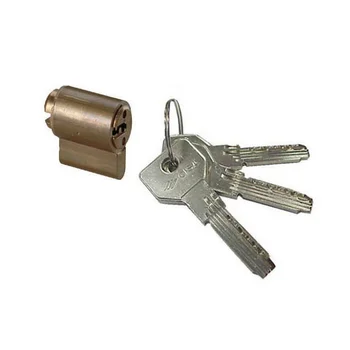 

CISA master cylinder for handle panic ASIX 0 E600.10.0 brass nickel plated 3 flat keys