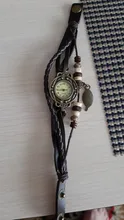 Reloj Vintage de cuarzo para mujer, pulsera Multicolor de cuero genuino de alta calidad, reloj de pulsera, regalo de hojas, Navidad, envío gratis