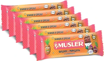 

Bars muesli-Cherry, Almond with chocolate, Musler 30g., (6 pcs)
