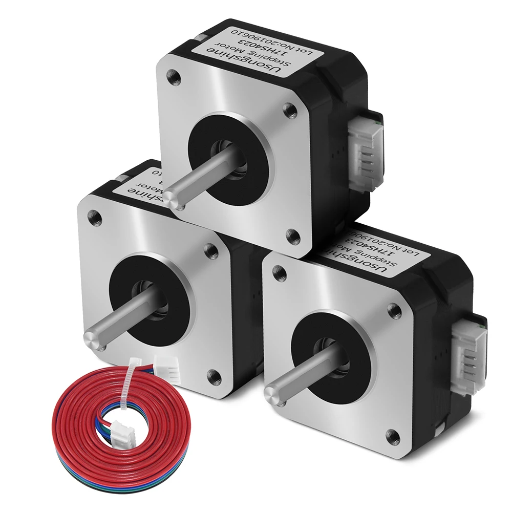 para a Extrusora do Titã 4-lead Nema 17 42 Motor 12v 24v Impressora 3d para a Máquina de Gravura Tt5.5 17hs4023 Nema17 - Imagem 5
