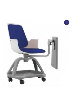 

CONFIDENT CHAIR WITH WHEELS AND SHOVEL WRITING ROCADA 70X60X50 CM UPHOLSTERED BLUE COLOR