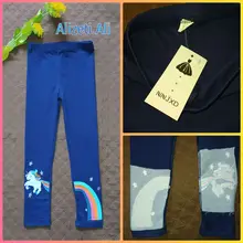Las polainas de las muchachas 100% de algodón pantalones de niño niña niños pantalones niñas pantalones ajustados imprimir patrón de dibujos animados niños polainas Pantalones