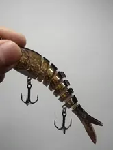 Kingdom-Señuelos de Pesca con articulaciones múltiples, cebos duros de hundimiento, 90mm, 120mm y 140mm, wobblers realistas, Lucio