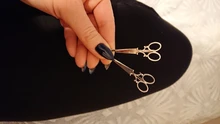 Creativo tijeras forma de señora de las mujeres pelo Clip horquilla delicada pelo horquilla accesorios para el cabello decoraciones